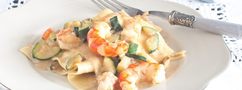 Shrimp and courgette lasagna |  Yummy Recipes