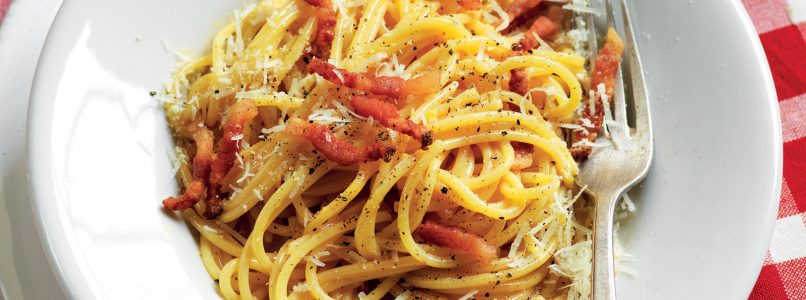 Spaghetti carbonara recipe, the traditional recipe
