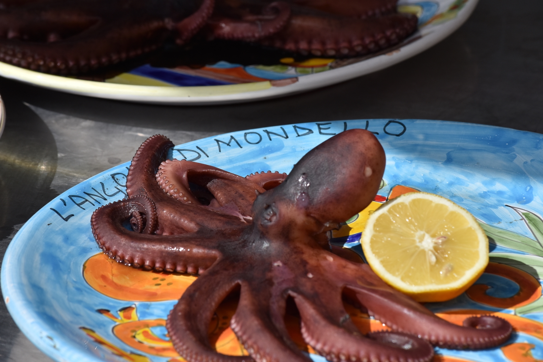 The octopus boiled in Palermo