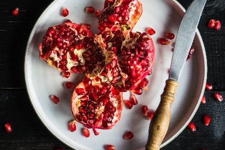 The pomegranate in 3 versions
