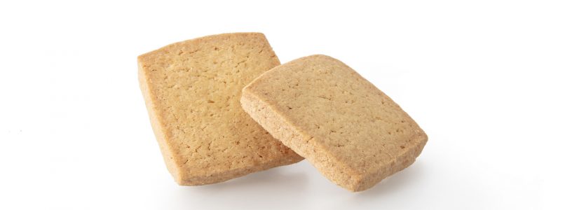 The square shortbread biscuits, signed by Gian Piero Vivalda