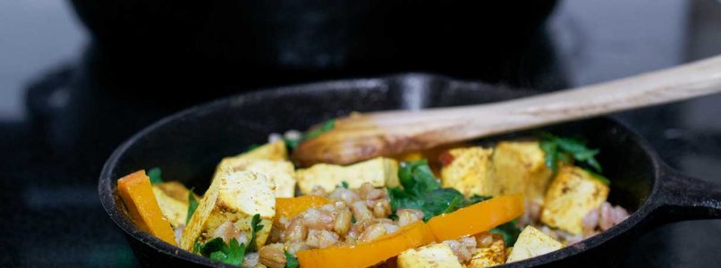 Tofu with vegetable curry: a unique vegan culinary experience