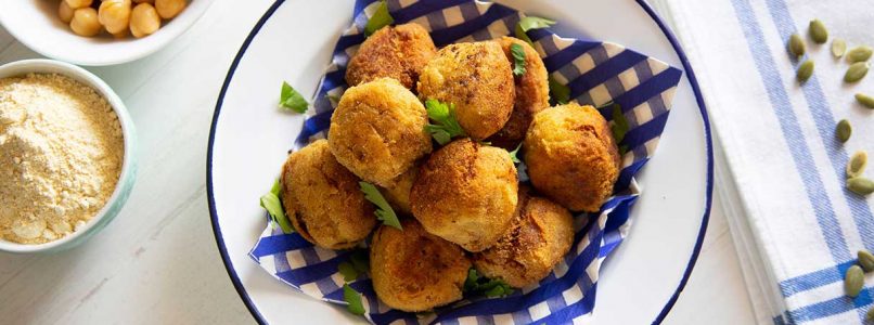 Vegan cauliflower and chickpea meatballs