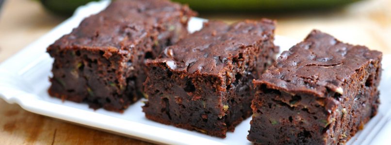 Zucchini brownies in two versions