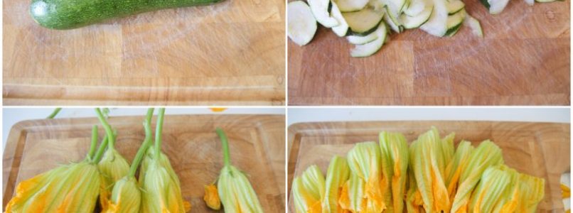»Zucchini pasta and courgette flowers