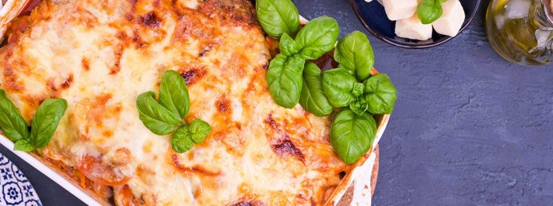 lasagna with grilled vegetables, the first course to try